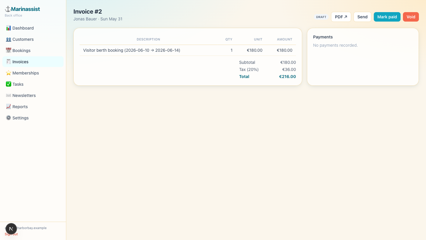 Invoice detail